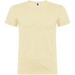 Camiseta con logo de algodón en punto para hombre 155 g/m2 Roly color amarillo pastel