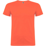 Camiseta con logo de algodón en punto para hombre 155 g/m2 Roly color naranja pastel