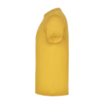 Camiseta con logo de algodón en punto para hombre 155 g/m2 Roly Beagle color amarillo oscuro vista lateral