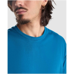 Camiseta con logo de algodón en punto para hombre 155 g/m2 Roly color azul pastel vista detalle 1