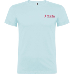 Camiseta para acciones publicitarias de algodón para niños 155 g/m2 Roly color azul pastel vista impresión serigrafía