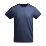Camiseta de algodón orgánico de punto para hombre 175 g/m2 Roly color azul marino