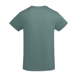 Camiseta de algodón orgánico de punto para hombre 175 g/m2 Roly color azul grisáceo segunda vista trasera