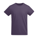 Camiseta de algodón orgánico de punto para hombre 175 g/m2 Roly color lila