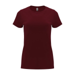 Camiseta de 100% algodón en punto para mujer 170 g/m2 Roly color burdeos