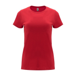 Camiseta de 100% algodón en punto para mujer 170 g/m2 Roly color rojo