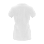 Camiseta de 100% algodón en punto para mujer 170 g/m2 Roly color blanco segunda vista trasera
