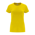 Camiseta de 100% algodón en punto para mujer 170 g/m2 Roly color amarillo