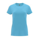 Camiseta de 100% algodón en punto para mujer 170 g/m2 Roly color turquesa