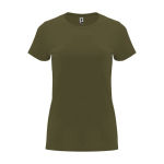 Camiseta de 100% algodón en punto para mujer 170 g/m2 Roly color verde militar