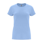 Camiseta de 100% algodón en punto para mujer 170 g/m2 Roly color azul claro