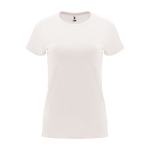 Camiseta de 100% algodón en punto para mujer 170 g/m2 Roly color blanco roto