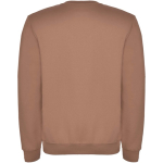 Jersey unisex de algodón y poliéster en punto 280 g/m2 Roly color marrón segunda vista trasera