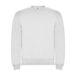 Jersey unisex de algodón y poliéster en punto 280 g/m2 Roly color blanco