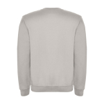 Jersey unisex de algodón y poliéster en punto 280 g/m2 Roly color gris segunda vista trasera