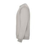 Jersey unisex de algodón y poliéster en punto 280 g/m2 Roly color gris vista lateral