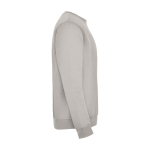Jersey unisex de algodón y poliéster en punto 280 g/m2 Roly color gris segunda vista lateral