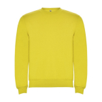 Jersey unisex de algodón y poliéster en punto 280 g/m2 Roly color amarillo