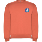 Jersey unisex de algodón y poliéster en punto 280 g/m2 Roly color naranja pastel vista impresión serigrafía