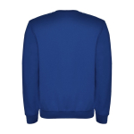 Jersey unisex de algodón y poliéster en punto 280 g/m2 Roly color azul real segunda vista trasera