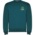 Jersey unisex de algodón y poliéster en punto 280 g/m2 Roly color azul oscuro vista impresión serigrafía