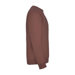 Jersey unisex de algodón y poliéster en punto 280 g/m2 Roly color marrón grisáceo segunda vista lateral