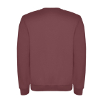 Jersey unisex de algodón y poliéster en punto 280 g/m2 Roly color rojo jaspeado segunda vista trasera