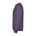 Jersey unisex de algodón y poliéster en punto 280 g/m2 Roly color lila vista lateral