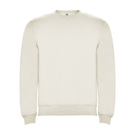 Jersey unisex de algodón y poliéster en punto 280 g/m2 Roly color blanco roto