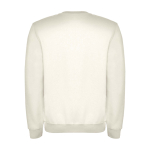 Jersey unisex de algodón y poliéster en punto 280 g/m2 Roly color blanco roto segunda vista trasera