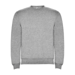 Jersey para niños de algodón y poliéster en punto 280 g/m2 Roly color gris claro jaspeado