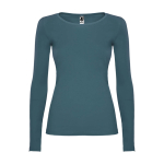 Camiseta para mujer de 100% algodón en punto 160 g/m2 Roly color azul pastel