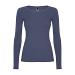 Camiseta para mujer de 100% algodón en punto 160 g/m2 Roly color azul vaquero