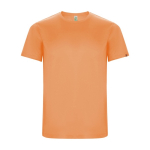 Camiseta técnica de 50% poliéster reciclado para hombre 135 g/m2 Roly color naranja fluorescente