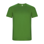 Camiseta técnica de 50% poliéster reciclado para niños 135 g/m2 Roly color verde manzana