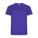 Camiseta técnica de 50% poliéster reciclado para niños 135 g/m2 Roly color violeta