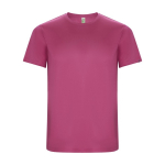 Camiseta técnica de 50% poliéster reciclado para niños 135 g/m2 Roly color fucsia