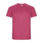 Camiseta técnica de 50% poliéster reciclado para niños 135 g/m2 Roly color fucsia fluorescente