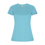 Camiseta técnica de 50% poliéster reciclado para mujer 135 g/m2 Roly color turquesa