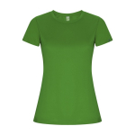 Camiseta técnica de 50% poliéster reciclado para mujer 135 g/m2 Roly color verde manzana