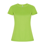 Camiseta técnica de 50% poliéster reciclado para mujer 135 g/m2 Roly color verde lima