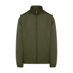 Chaqueta impermeable ligera unisex de poliéster 85 g/m2 Roly color verde militar