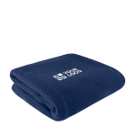 Manta de poliéster reciclado hecha en UE 110 x 150cm 290 g/m2 color azul vista principal