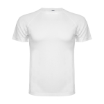 Camiseta técnica de punto piqué en poliéster para hombre 150 g/m2 Roly color blanco