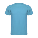 Camiseta técnica de punto piqué en poliéster para hombre 150 g/m2 Roly color turquesa