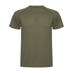 Camiseta técnica de punto piqué en poliéster para hombre 150 g/m2 Roly color verde militar