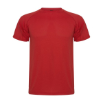 Camiseta técnica infantil de punto piqué en poliéster 150 g/m2 Roly color rojo