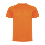 Camiseta técnica infantil de punto piqué en poliéster 150 g/m2 Roly color naranja fluorescente