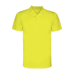 Polo técnico de poliéster en punto piqué para hombre 150 g/m2 Roly color amarillo fluorescente