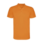 Polo técnico infantil de poliéster en punto piqué 150 g/m2 Roly color naranja fluorescente